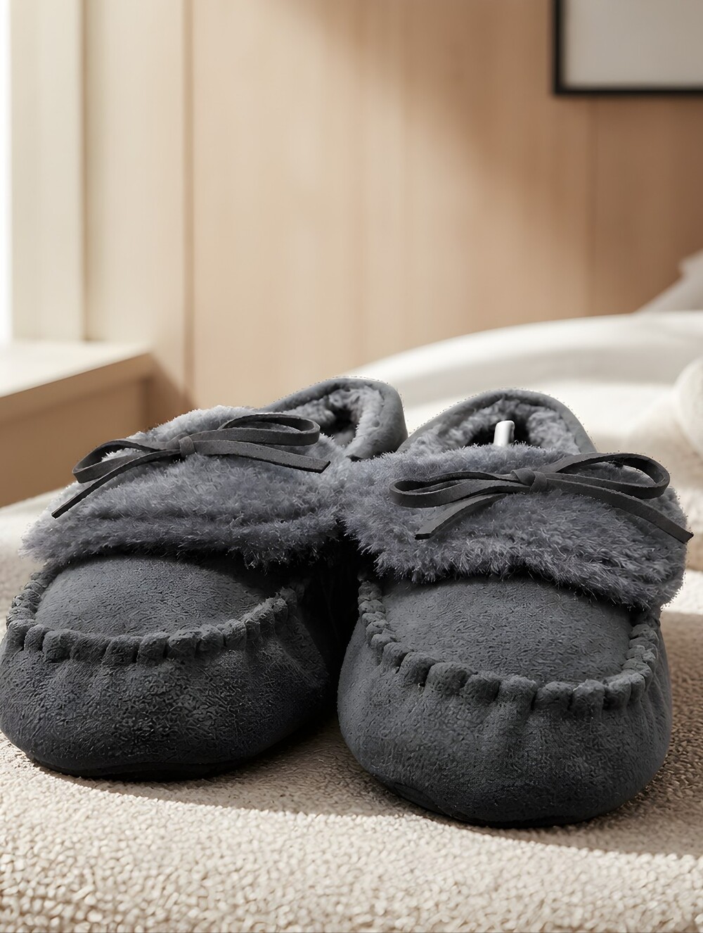 NWT Women's Grey Chilled Slippers Size 8 Medium